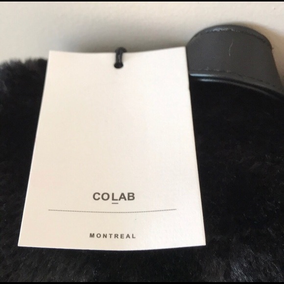 COLAB BLACK VEGAN LEATHER FAUX BACKPACK NWT - Picture 5 of 7